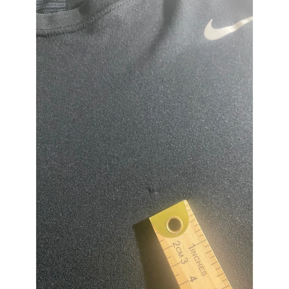 Nike Dri-FIT T-Shirt Mens XXL Black Good Short Sleeve Athletic Swoosh Logo